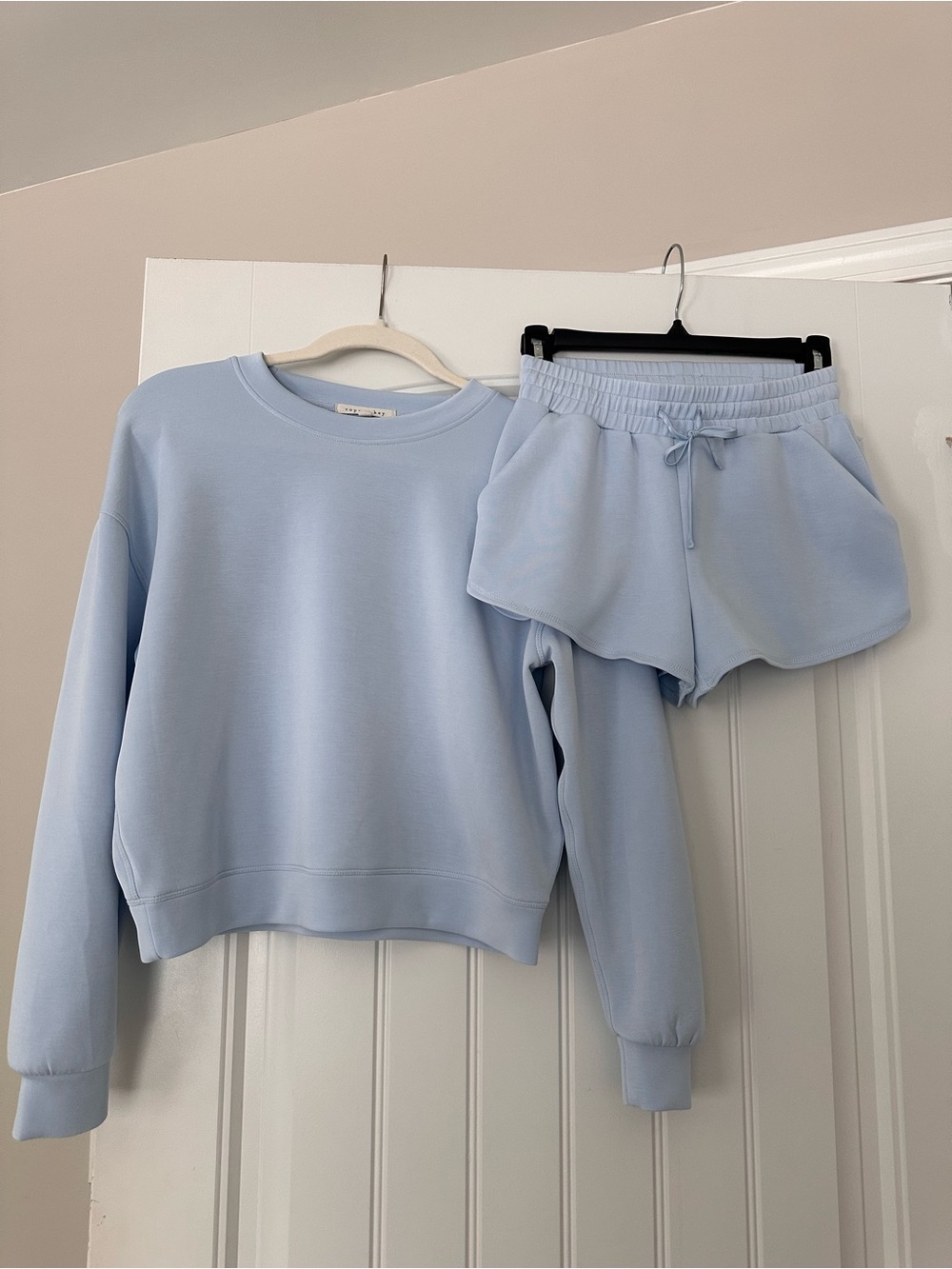 Copper key sky blue Lounge Set Dillard’s  Sweatshirt & Shorts Set XS